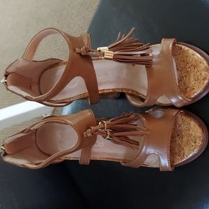 Cloe. Brand cork heels  euc,almost  new, worn  once